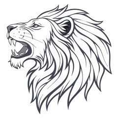 lion head vector
