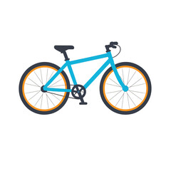 Fototapeta premium simple bicycle vector illustration isolated