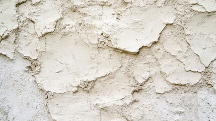 Obraz premium Close up of a retro plain cream colored cement wall texture with a marble like appearance