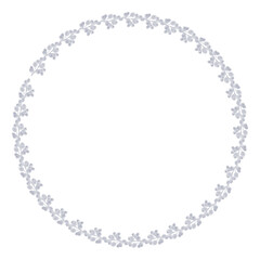 Floral Wreath Border Design