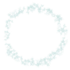 Circular Snowflake Frame Design