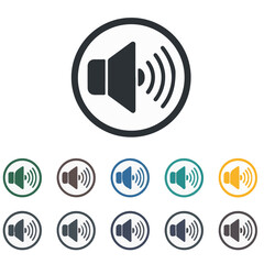 Speaker Icon Set