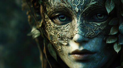 stunning character with an enigmatic mask