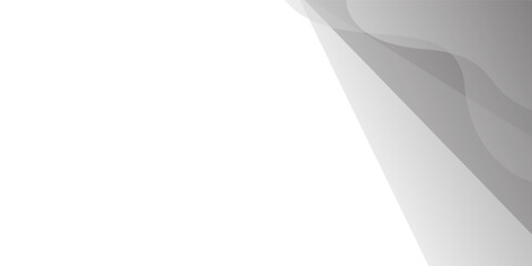 Abstract minimalist white and gray overlap shape background. texture white pattern. vector illustration
