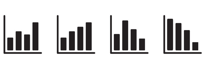 Sales Chart Icon Outline Style