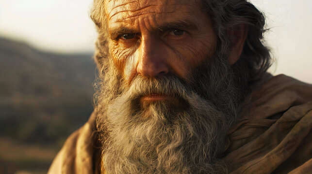 Saint Elijah, one of the most important prophets from the Old Testament, stands and observes in the Book of Kings. Elijah, who fought against idolatry and defended the ways of God.
