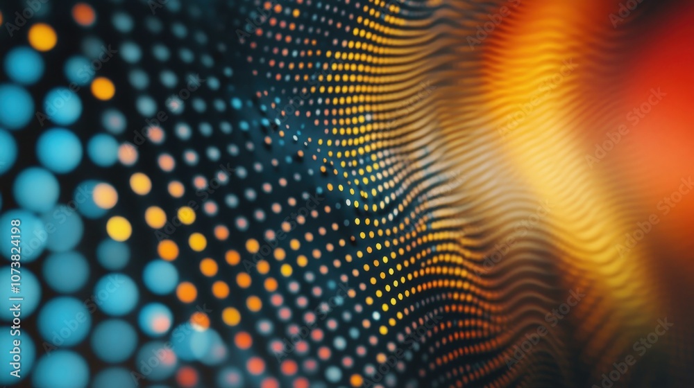 Poster abstract background with a point pattern