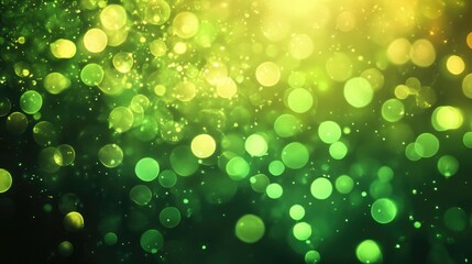 Abstract green bokeh backdrop