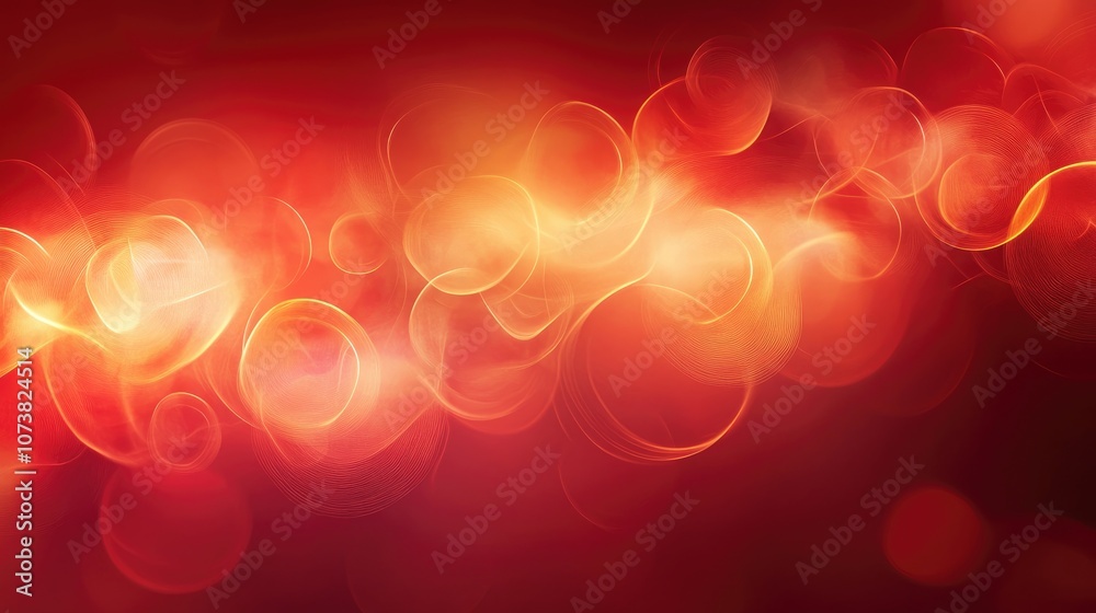 Wall mural fantasy abstract red backdrop suitable for screensaver use featuring ample copy space