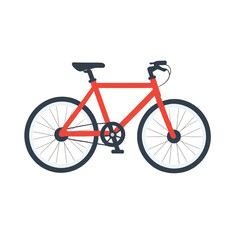 Fototapeta premium simple bicycle vector illustration isolated