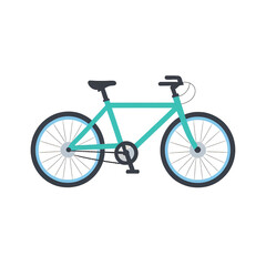 simple cartoon bicycle for design vector illustration transparent background isolated