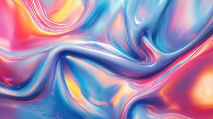 Obraz premium Abstract background featuring a flowing liquid color wave ideal for trendy design applications