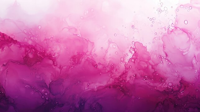 Alcohol Ink Background with Marble Effect Pink and Contrasting Drops Ruby Morbilli Inspired Fluid Splatter and Smoke Pigment Blurs Macro View of Contrast Fog Clouds