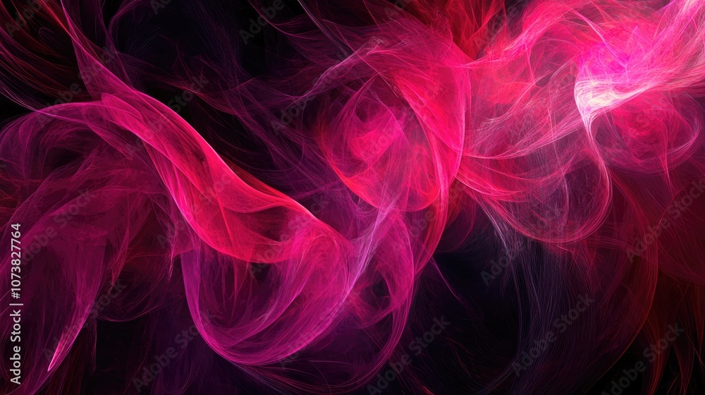 Poster modern abstract fractal design created by computer generation colorful abstract texture and form sui