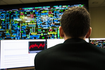 Engineer controls the power system