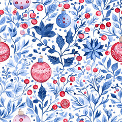 Seamless pattern with flowers