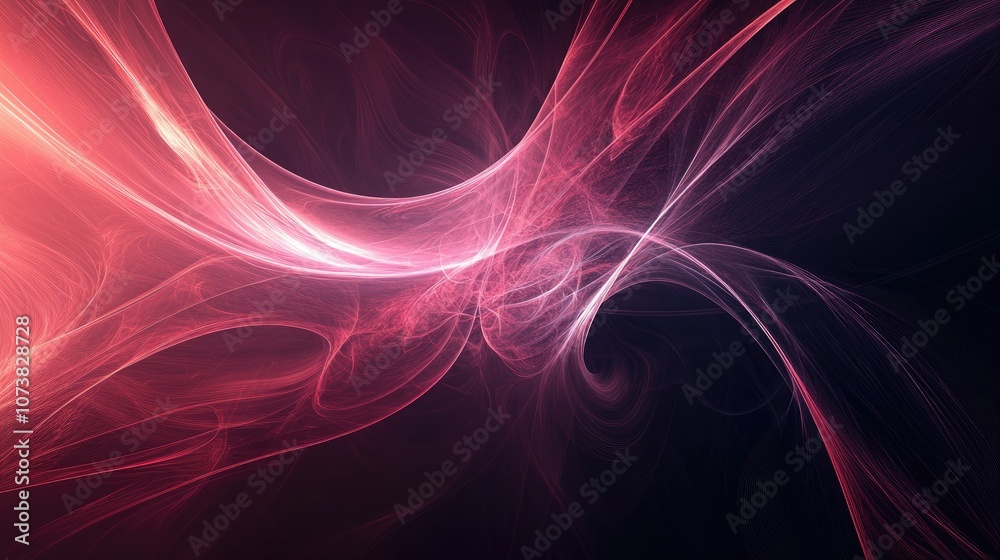 Poster abstract background featuring smooth lines created through digital graphics