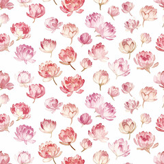 Seamless pattern with flowers