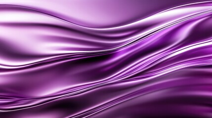 Fototapeta premium Subtle wave background in shades of purple with a chrome effect