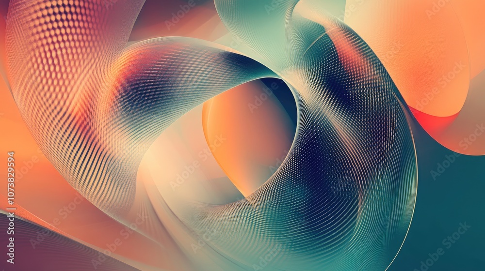 Poster fantasy abstract geometric texture featuring a modern blurred background gradient illustration wave 