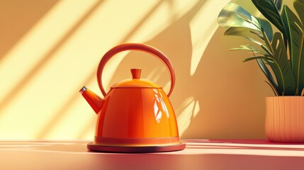 Traditional kettle featuring an innovative solar boiling device designed for sustainable cooking methods
