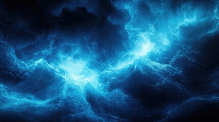 Fototapeta premium Surreal Scene of Electric Currents Flowing Through Chaotic Waters