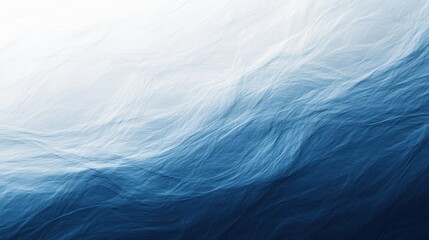 Abstract ocean waves in calming blue tones create a serene atmosphere.