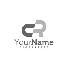 Modern letter CR logo design vector. Creative CR logo concepts template