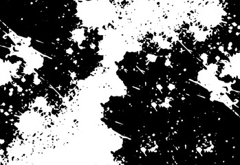 Obraz premium Black paints on a white background texture