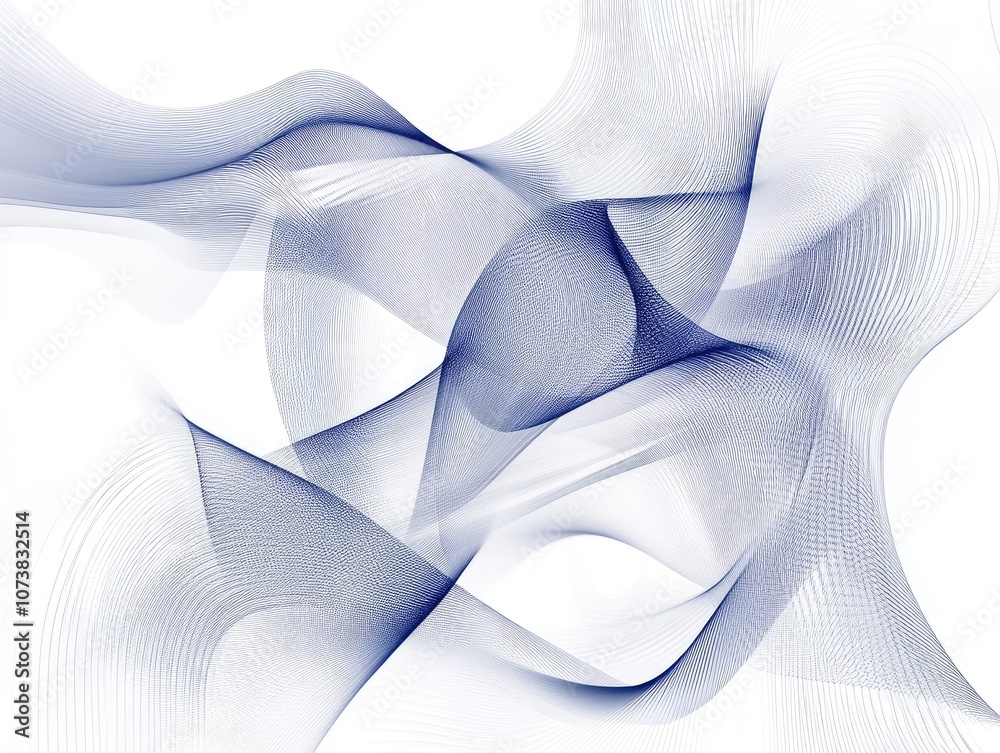 Poster abstract shapes and patterns created from lines on a white background ideal for design textiles deco