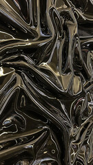 Fluid black and silver swirls create a hypnotic abstract texture, perfect for contemporary art and...