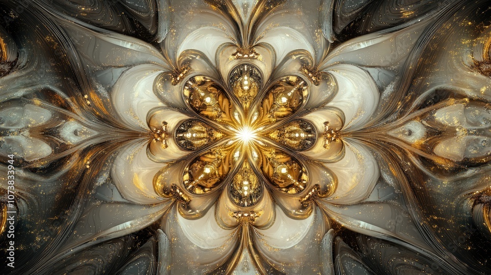Canvas Prints abstract kaleidoscope background with fantasy elements