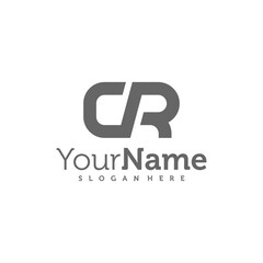 Modern letter CR logo design vector. Creative CR logo concepts template