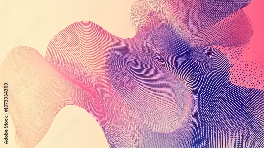 Poster abstract halftone line background featuring a geometric dynamic pattern suitable for modern design a