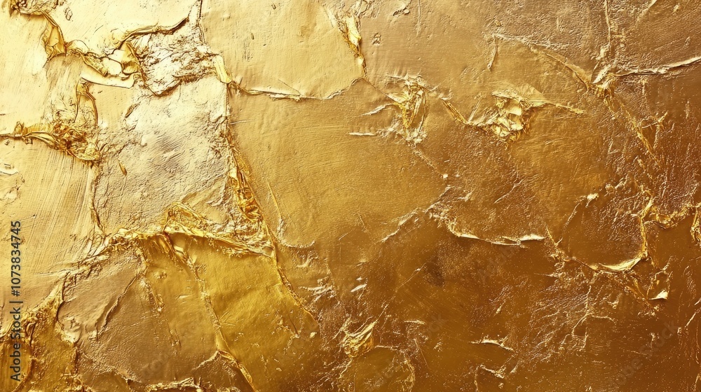 Poster abstract golden texture on a brown backdrop for use in background and texture design concepts