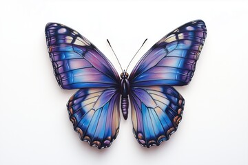 Obraz premium Artistic tattoo of a butterfly with soft gradients