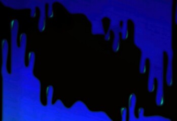 Obraz premium Streaks of paint on a blue background texture