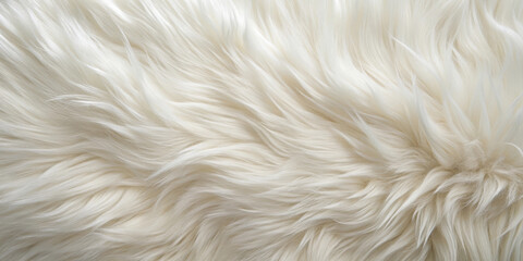 Obraz premium Soft White Fur Texture Background