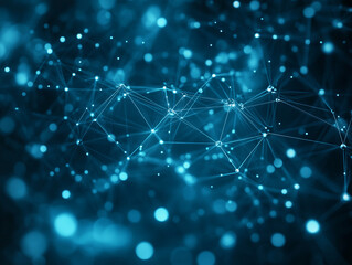Abstract illustration neural network artificial intelligence 