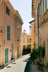 Charming Narrow Alley in a Cannes, France