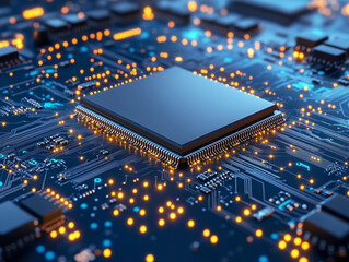 Technology background circuit board and microchip 