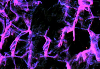 Neon cracks abstraction background