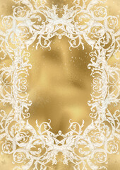 Christmas watercolor junk journal page, Xmas planner blank, holiday winter card template, fir tree ornaments