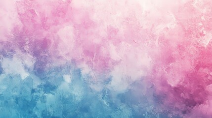 Obraz premium A beautiful abstract painting with a soft gradient blending from pink to blue, creating a serene and calming atmosphere, ideal for backgrounds or design projects.