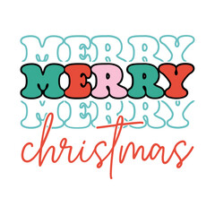 Retro Christmas Saying Design