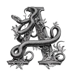 Vintage elegance with serpents in design