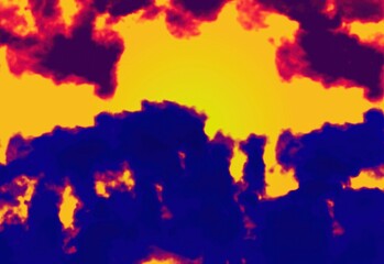 Obraz premium Grunge paints brush texture smoke