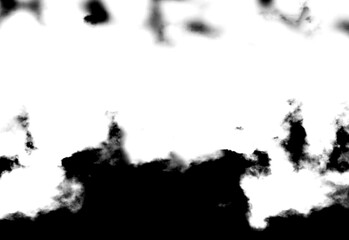 Obraz premium Black smoke paint texture background on white