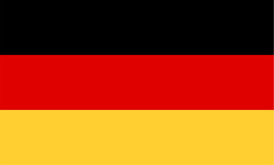 Vector flag of Germany. German national flag