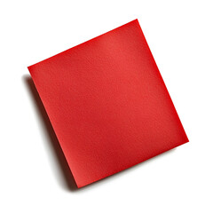 Red sticky post it note isolated
